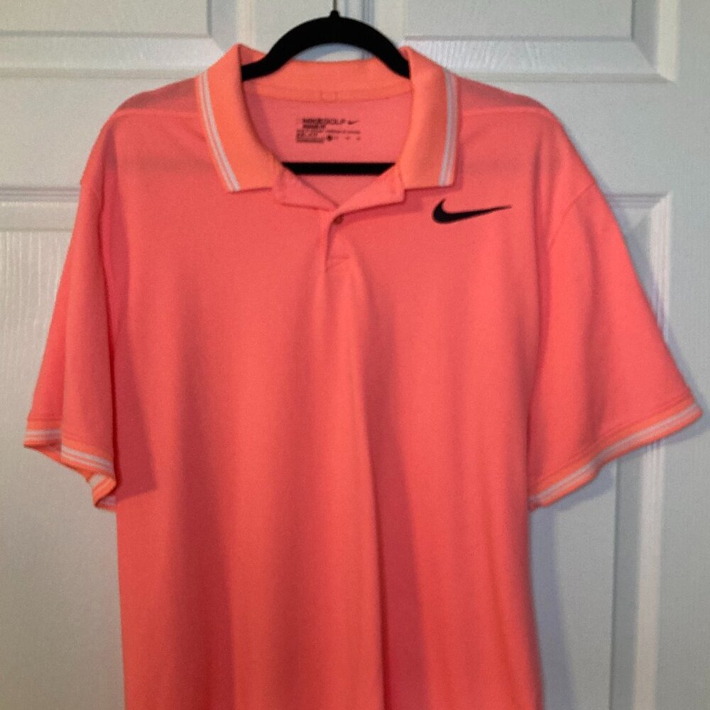 Nike Men's Court Dri-FIT Tennis Polo - Bright Pink - Size XL